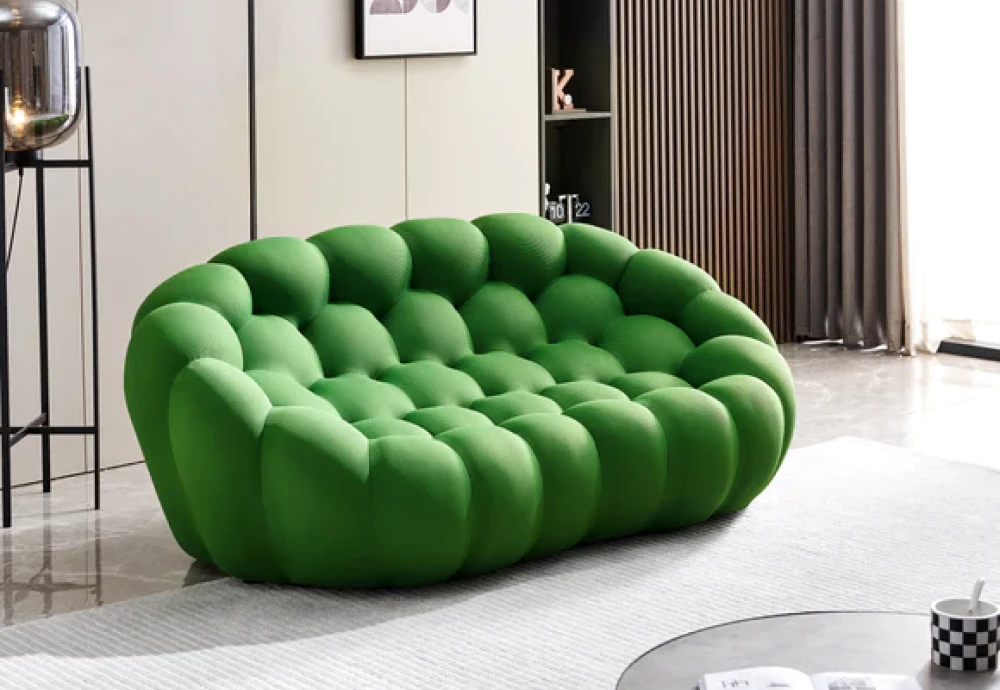 bubble curved 3 4 seat sofa